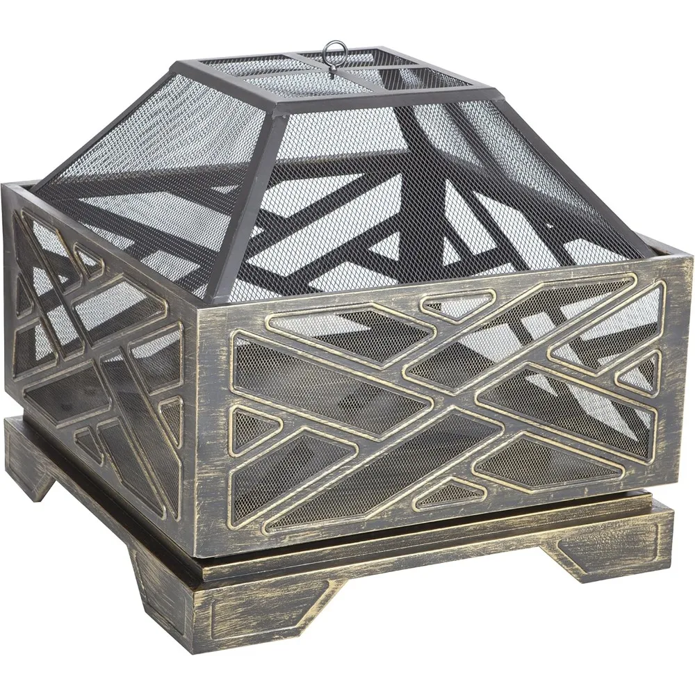 

Portable Outdoor Wood Burning Fire Pit for Backyard and Camping, Lightweight and Easy to Use