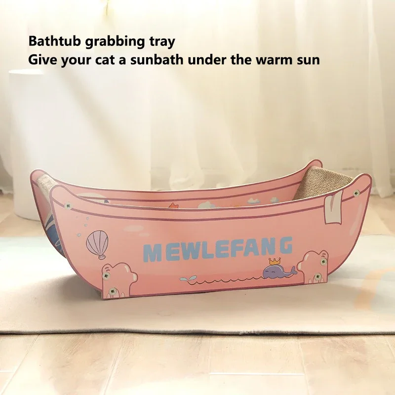 Cat Scratching Board Boat Trip Cat Litter Corrugated Cardboard Claw Grinder Wear-resistant Non-dandruff Toffee Chair Pet Supplie