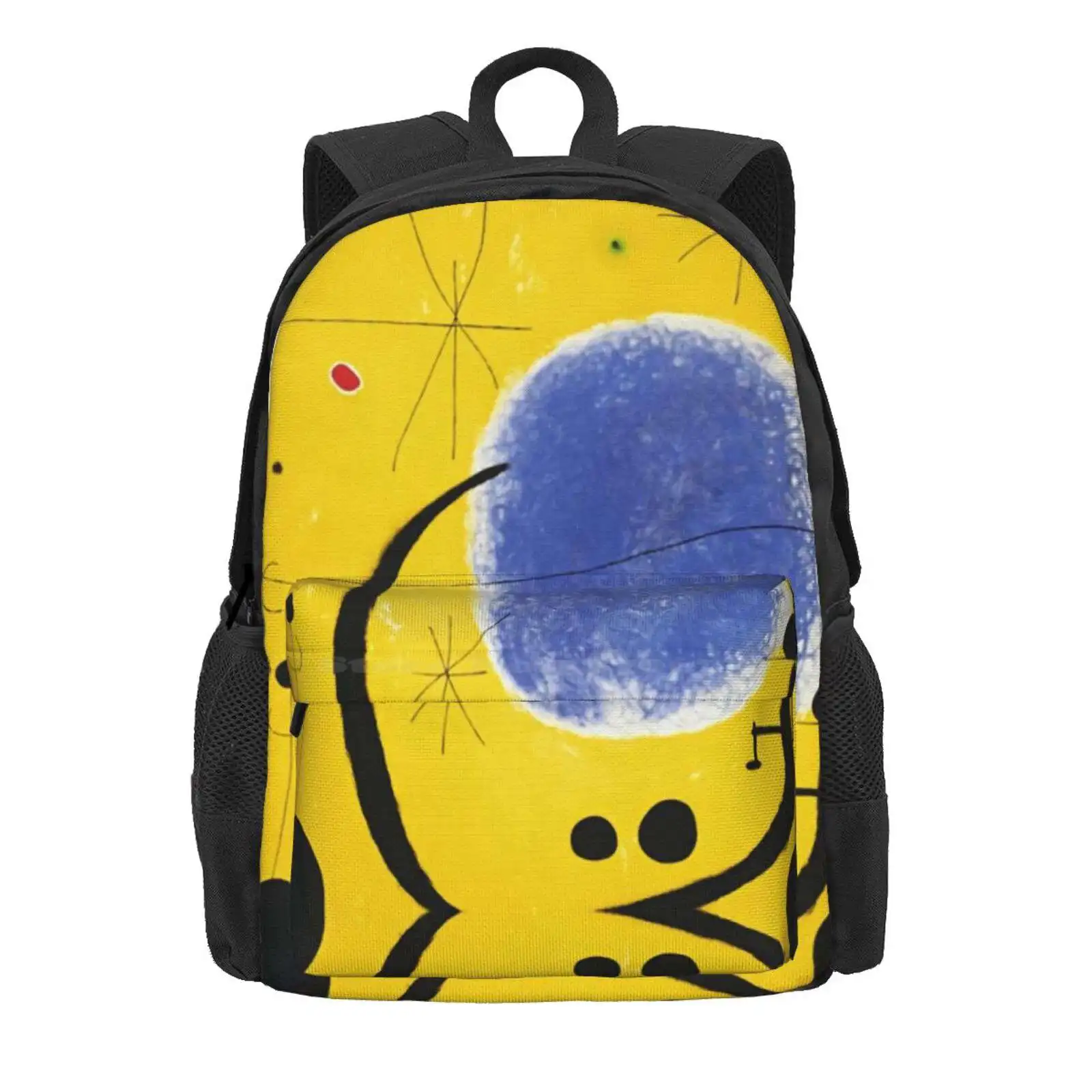 Miro Miro 40 Hot Sale Schoolbag Backpack Fashion Bags Joan Miro The Stolen Mirror Line Art Spanish Painter Art Major Art