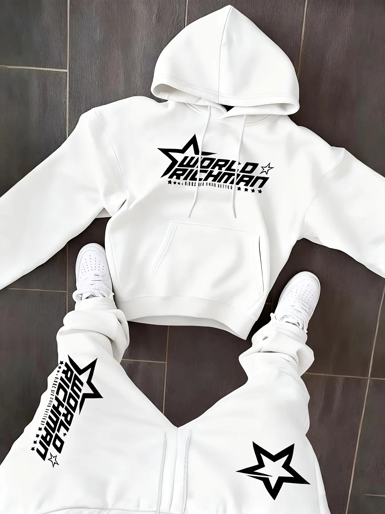 Streetwear Hoodie - Men's Hoodie 2‑Piece Tracksuit, Casual Long‑Sleeve