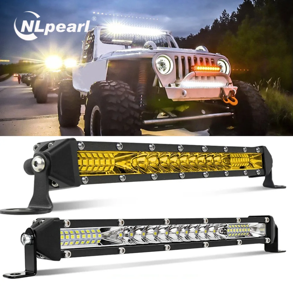 

NLpearl 12V 24V LED Light Bar Spot Flood 90W Work Light for Jeep SUV Truck Boat ATV Barra LED 4x4 Off Road LED Headlight