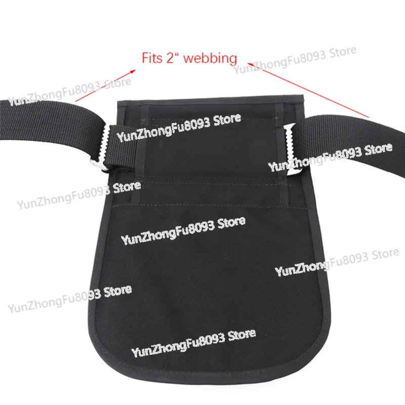 1 Piece Technical Scuba Diving Storage Bag Black Metal+Cloth Attach To Leg BCD Adjustable Swater Sport Diving Equipment