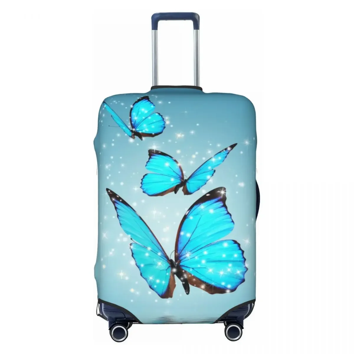 

Custom Fashion Colorful Butterfly Luggage Cover Protector Elastic Travel Suitcase Covers