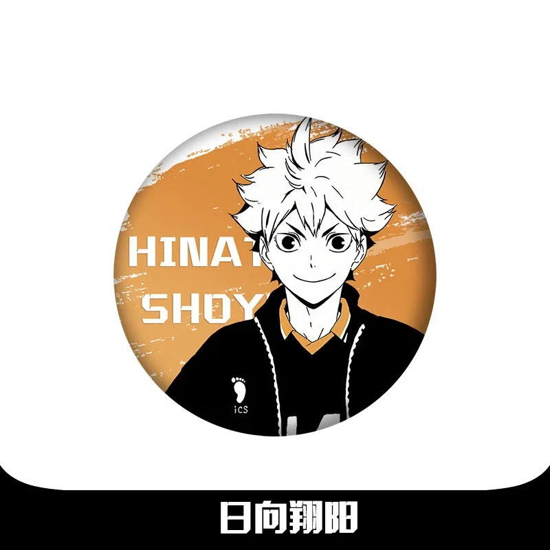 

Anime Haikyuu!! Shoyo Hinata Tobio Kageyama Cosplay Tinplate Badge Ambitus Gift