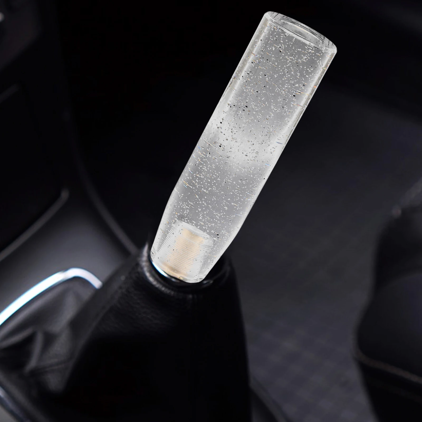

Acrylic Car Gear Shift Knob Crystal Stick Shifts Manual Lever Adapter Diamond Shifter Universal Faux Acrylic Glossy Finish