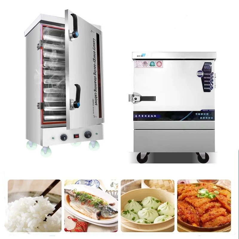 

10 лотков, 12-слойная электрическая пароварка с двойной дверью, газовая пароварка для морепродуктов, булочки Siomai Momo, пароварка, рисоварка, машина для приготовления пищи