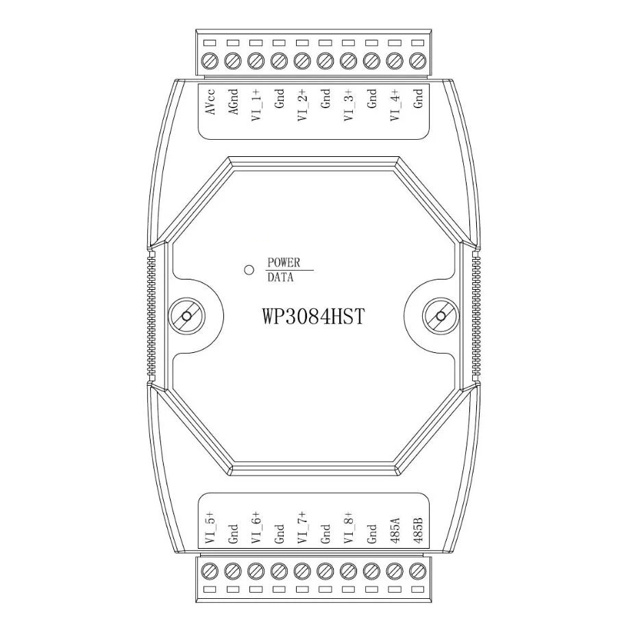 0-10V 8 Channel Analog Point-to-Point Remote Transmission Module - WP3084HST