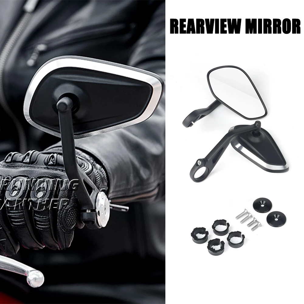 

Motorcycle CNC Handlebar Handle Bar Rearview Side Mirrors Bar End Mirror Kit For Rocket 3 Street Triple S 765 RS R 765RS 765R