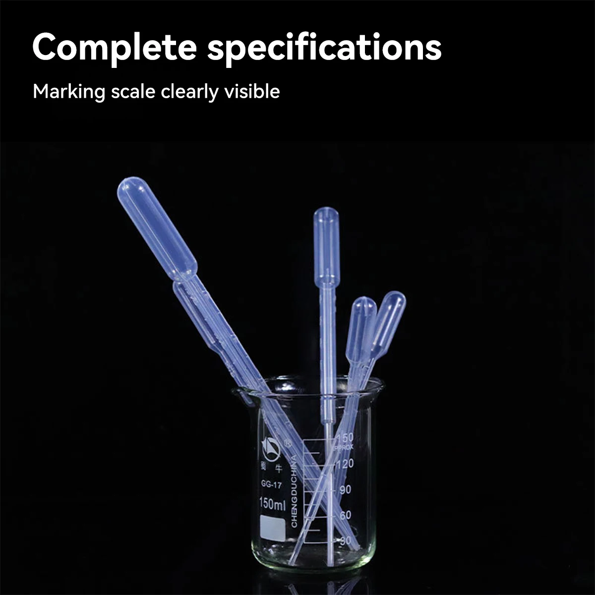 100Pcs/Lot Laboratory Pipette 1ml 2ml 3ml 5ml Plastic Disposable Graduated Container Liquid Dropper Equipment Straw Makeup Tools