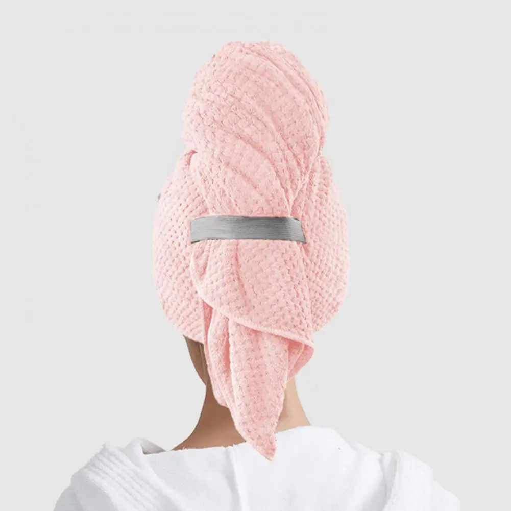 

Towel Super Absorbent Hair Drying Hat for Quick Drying Frizz Lightweight Comfort Thickened Cap for Home Travel Use Bathroom