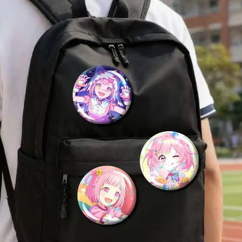 O-Otori Emu PJSK Official ART Round Badge Pins Creative Pins Bag Decor Accessories Fan Collection Gifts for Friends
