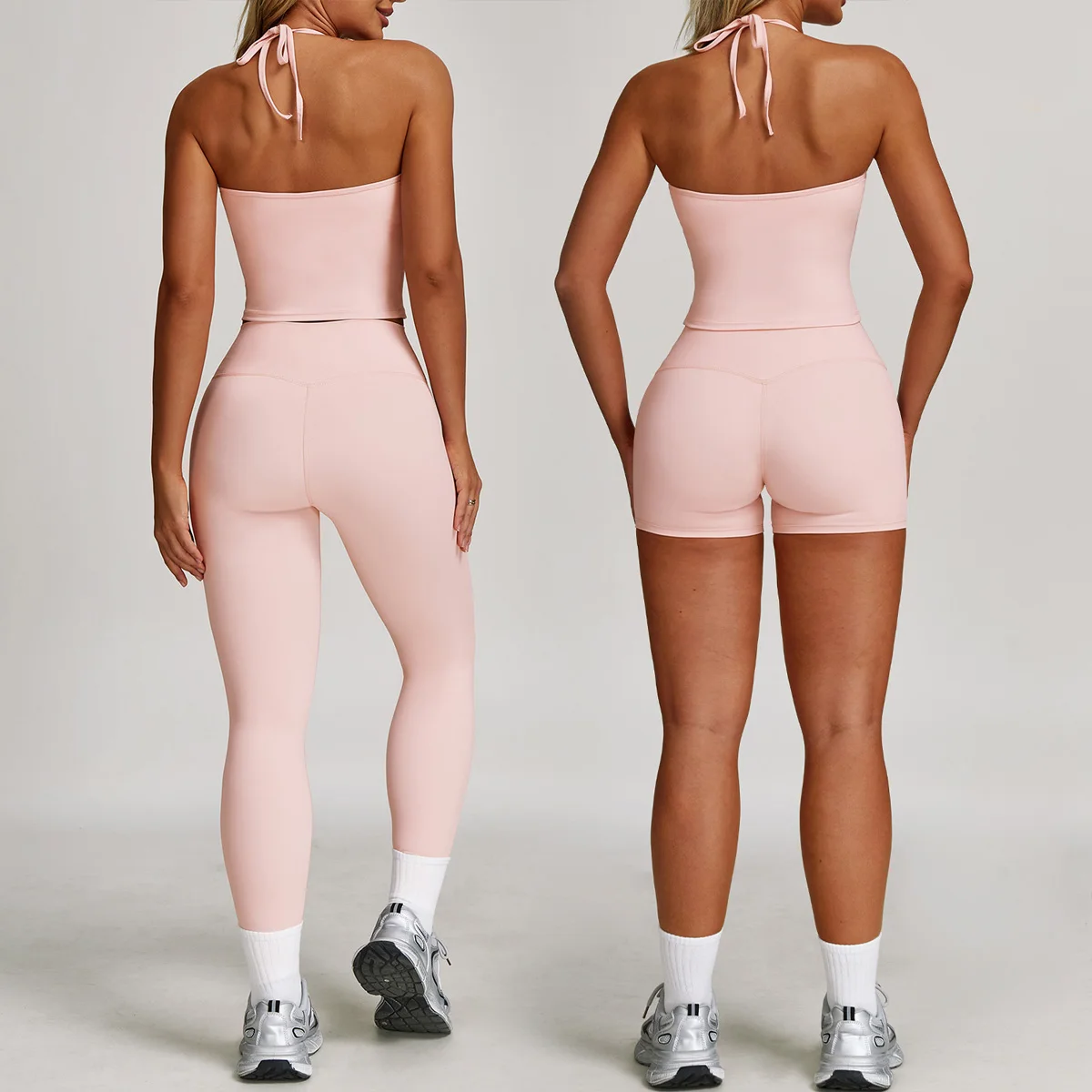 

2026 Новые комплекты для йоги, комплект из 2 предметов, женская спортивная одежда, расклешенные брюки, спортивный бюстгальтер, шорты, спортивный костюм, спортивный костюм высокого качества 8791