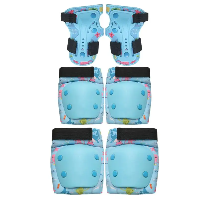 

Roller Skating Protective Gear Knee Pads For Kids Easy To Adjust Breathable Scooter Wrist Elbow Pads Cycling Protection Gear