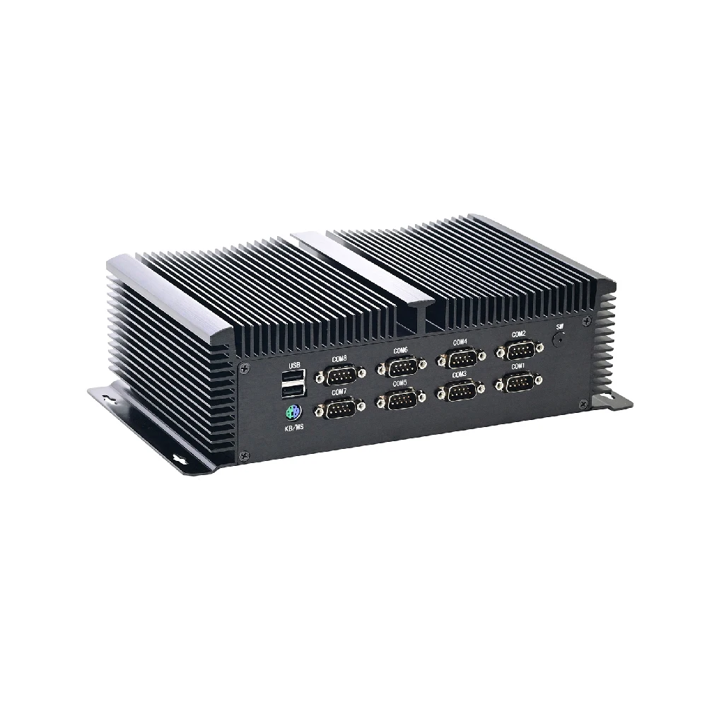 

HUNSN Fanless Industrial Computer,IPC,Mini PC,Windows 11/Linux Ubuntu,Intel Core I5 /I7,IM11,8COM,PS/2,8USB,GPIO,3LAN,2HDMI,DP