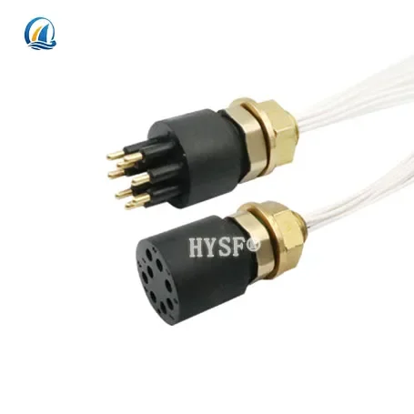 Subsea Waterproof Electric Female sockets Circular Burton Connector Customized 6 Pin Plug for Underwater Equipment Connection