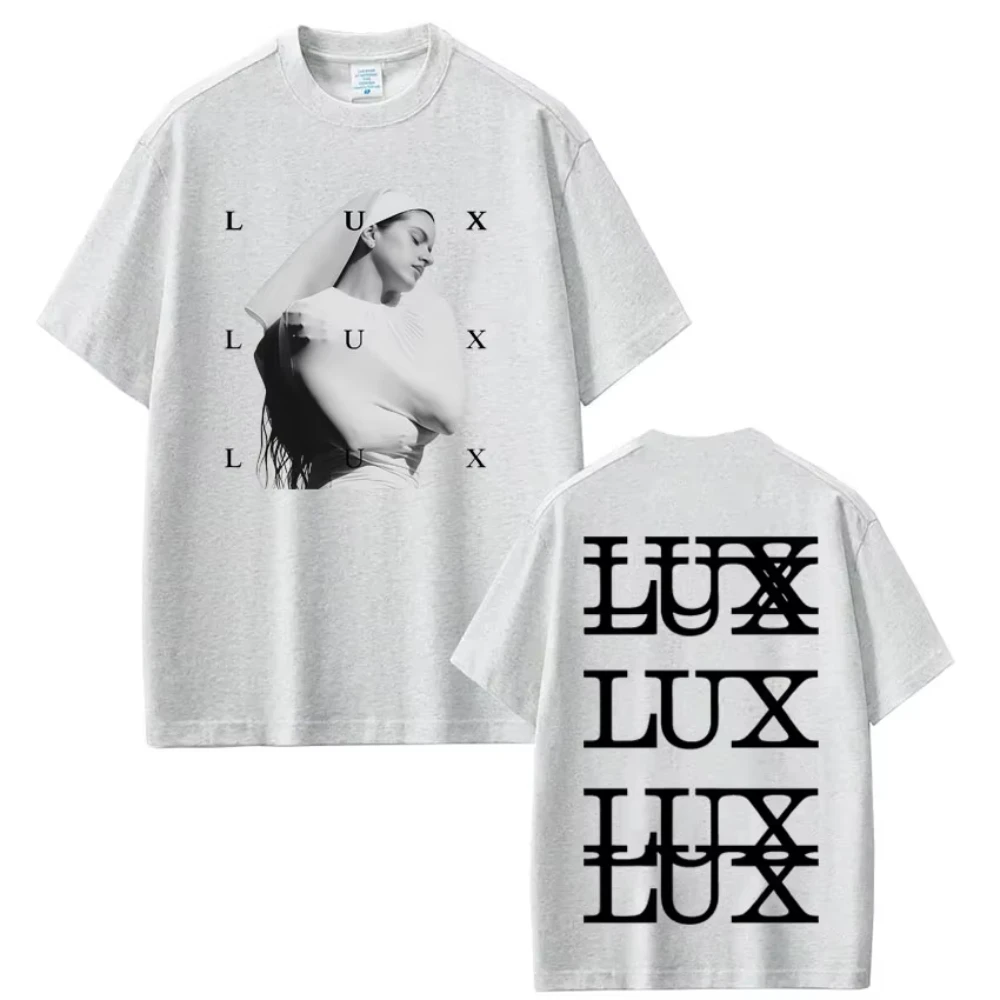 Singer Lux Rosalia Fashion Printed T-shirts Men Women Harajuku Clothing T-shirts Short-sleeved Casual Cotton T-shirts Streetwear