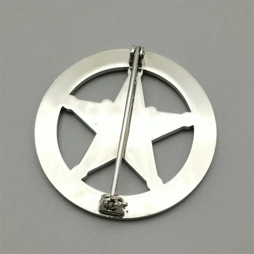 Tactical outdoor role-playing props Metal Badge MARSHAL   Movie Prop1:1 Pin SET Badge