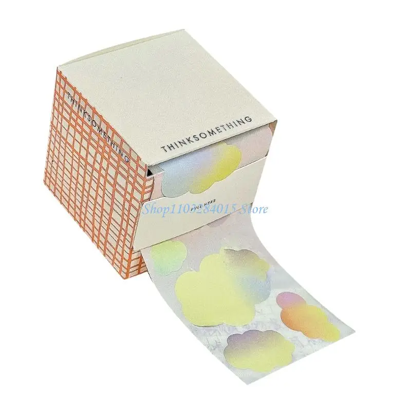R6FF Stylish Memo Pad Cloud Patterned Removable Sheets Stationery Suitable For Messages And Lists