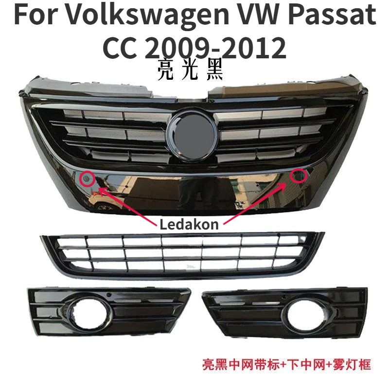 For Volkswagen VW Passat CC 2009-2012 Band New Front Grill Grille Auto Racing Car Grill High Quality Direct Replacement Grille