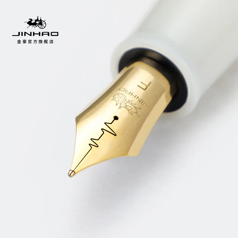 Luxury JinHao 9019 Dadao Fountain Pen Acrylic Transparent Spin Pen 40MM Nib Stationery Office School Supplies Writing Pens