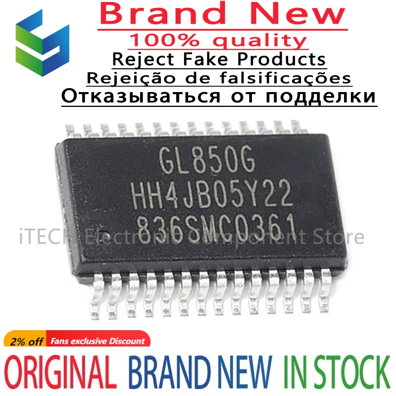 2-10Pcs 100% New GL850G-HHY22 GL850G SSOP28 Brand New Original Chips Ic