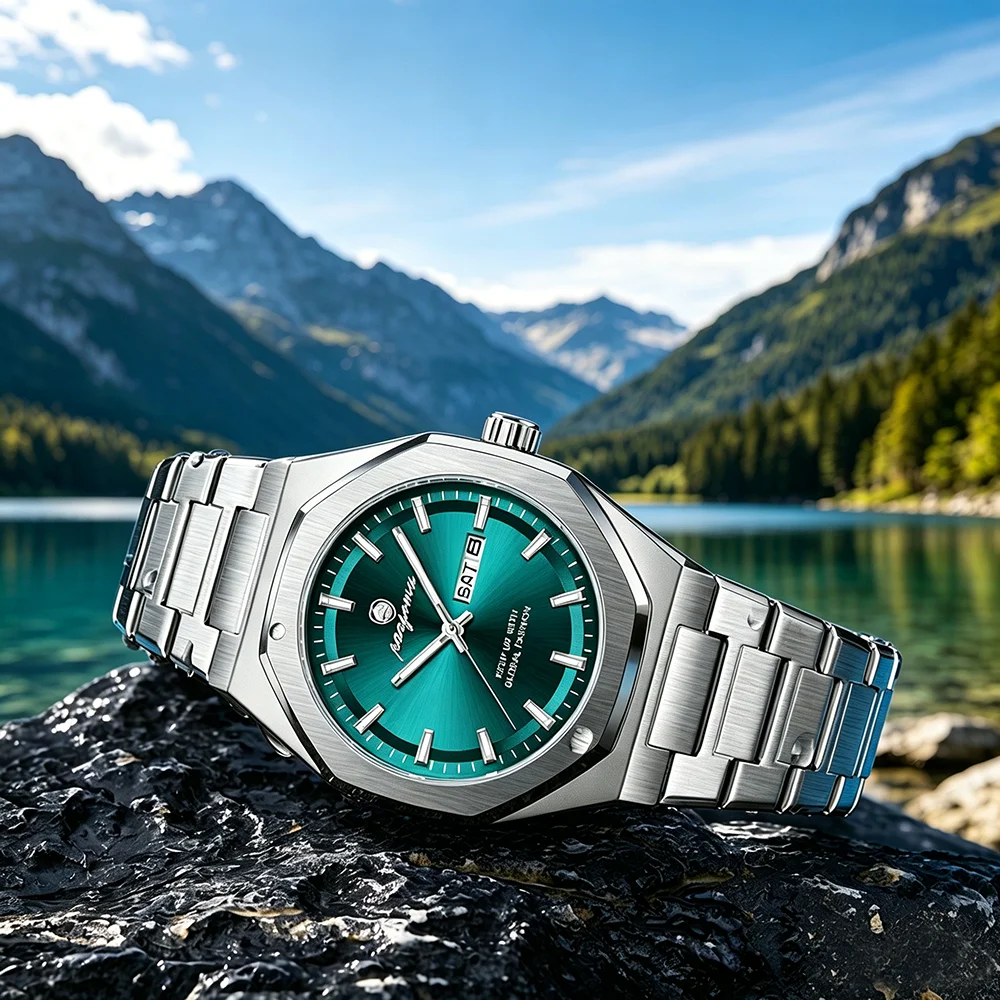 

PAAZOMU Classic Luxury Men's Quartz Watches Stainless Steel Date Man Watch Waterproof Luminous Fashion Business Male Wristwatch