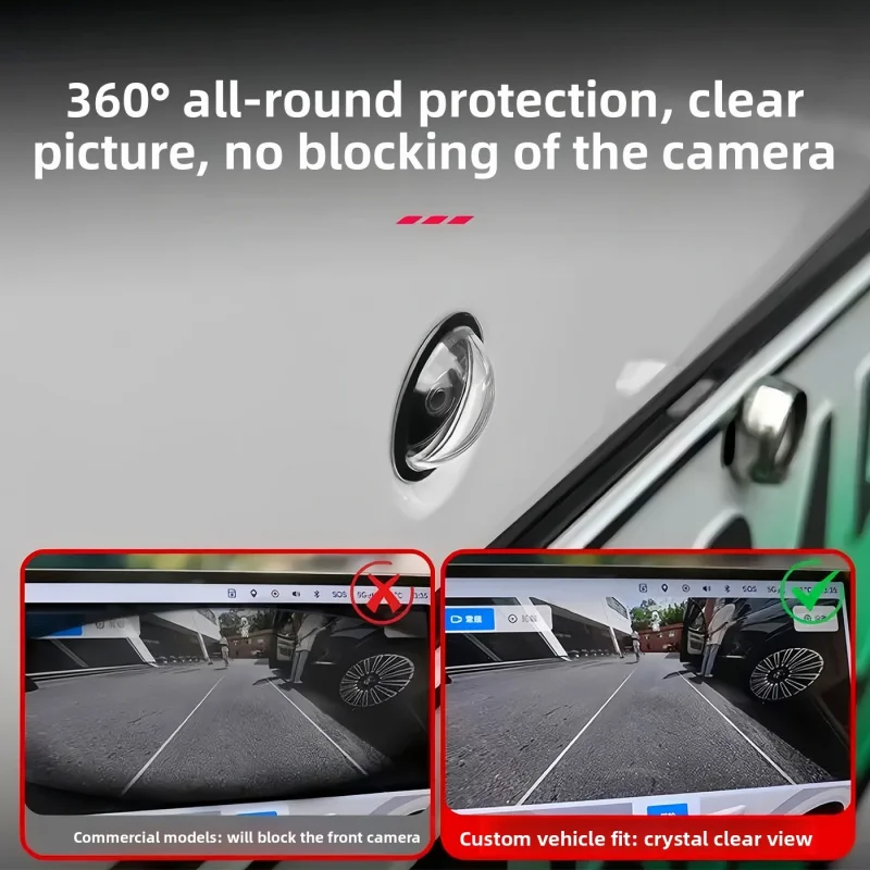 Universal Car Camera Lens Protector 2PCS Rear View Backup Camera Cover 360° Camera Protection Anti Scratch Waterproof