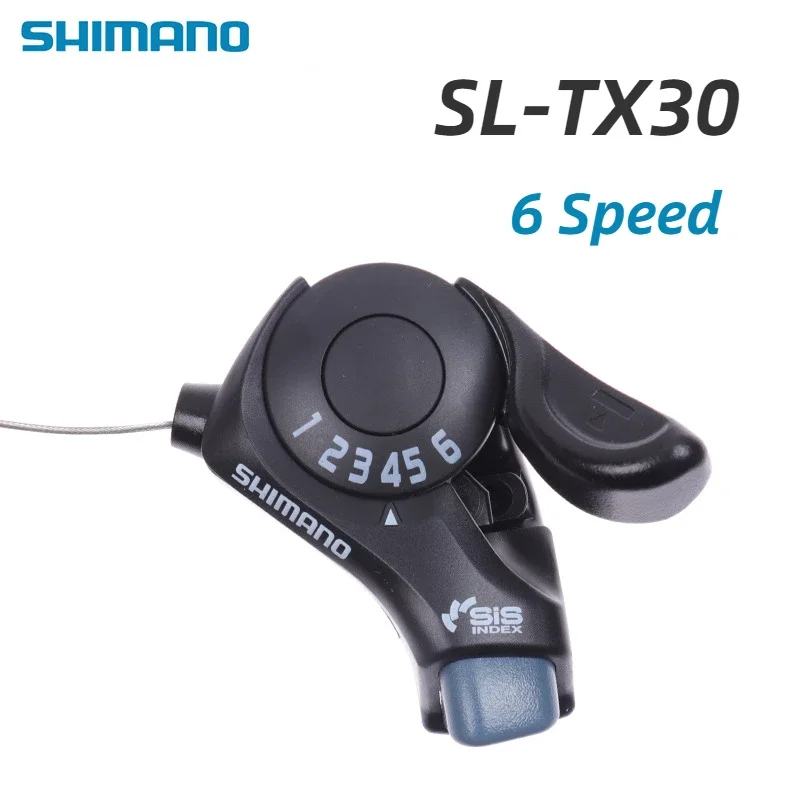 SL-TX30 Bicycle Shift Lever High Strength 3/6/7/18/21 Speed Trigger Shifters Thumb Gear Shifter Lever Set for Mountain Road Bike