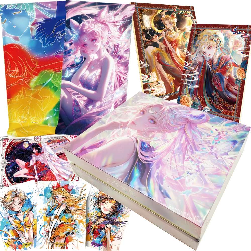 

Sailor Moon Collection Cards Unique Exotic Charm Anime Magical Girls Tsukino Usagi Mizuno Ami Art Theme Cards Toys Holiday Gifts