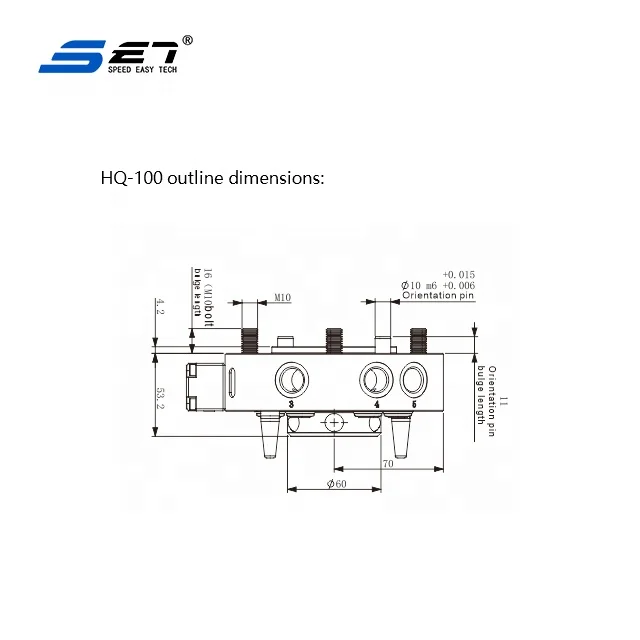 HQ-100 Automatic Pneumatic Tools Arm Mechanical Hand Quick Change Device For Double Constraints