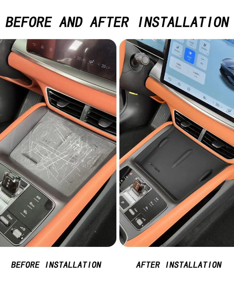 Car interior decoration accessories, car mobile phone wireless charging and protection pad For BYD Sea lion 07 2024 2025