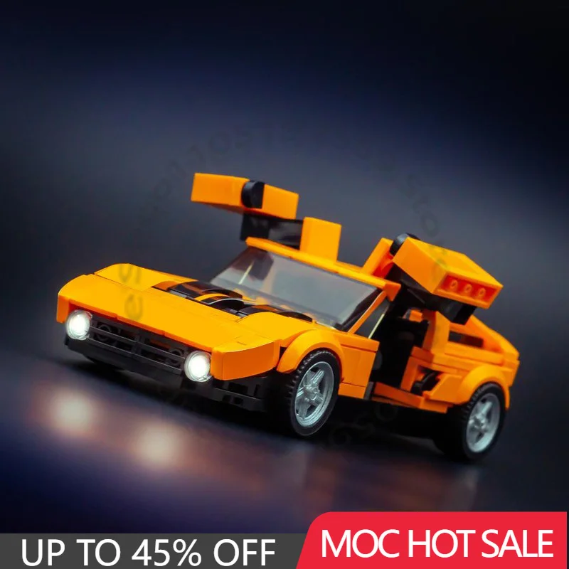 

313 детали MOC, серия Speed King, суперкар C111, гоночный строительный блок, кирпич, креативная технология, сборка, игрушки «сделай сам», подарки