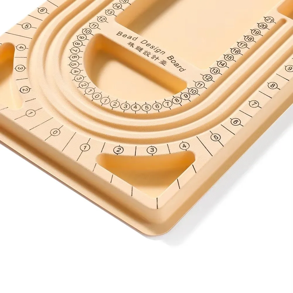 Durable Colorful Beading Board Flockeda Convenient Bracelet Tray DIY Jewelry Making Measuring Tools