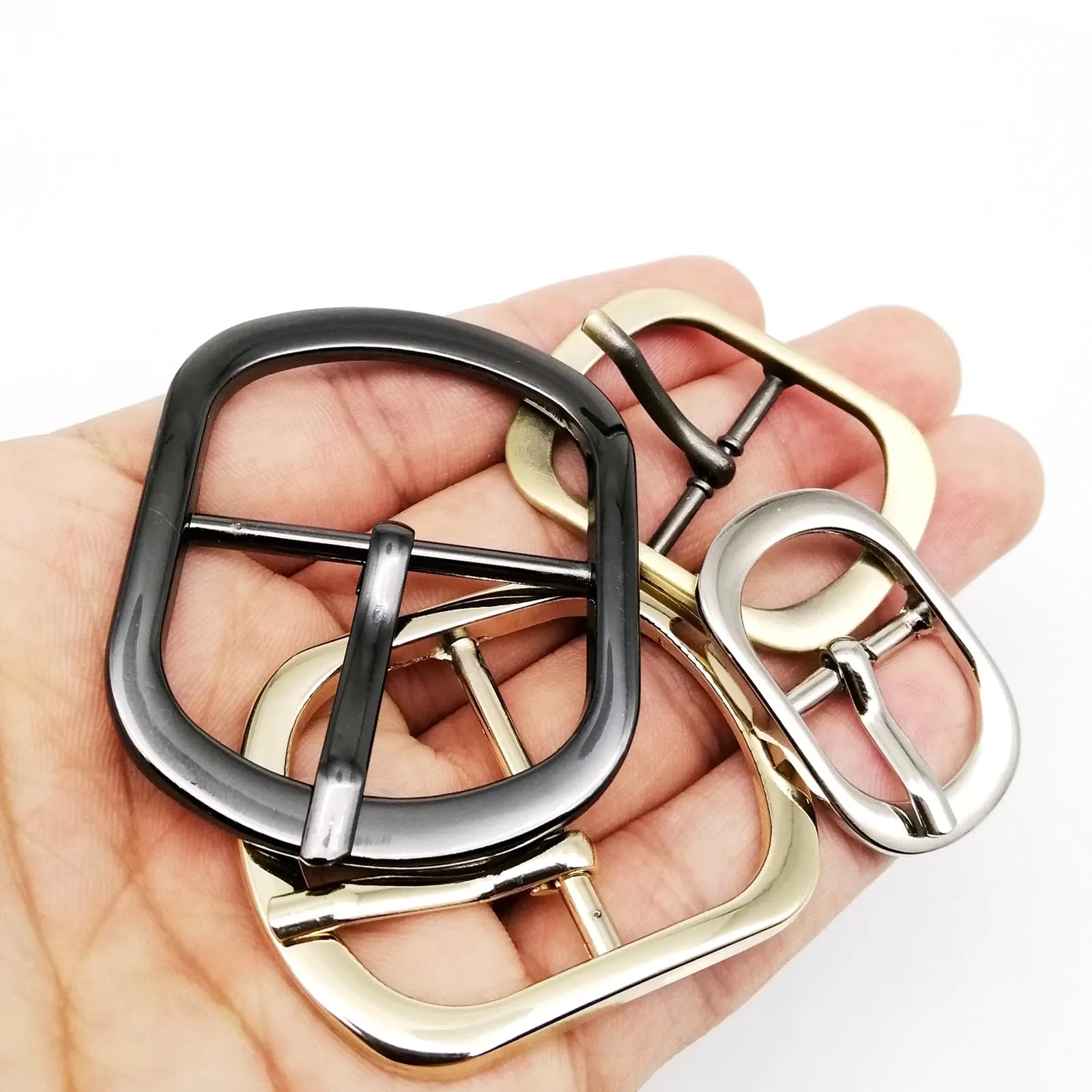 HZYUEGOU Metall 13 15 20 25 32 38mm Verstellbare Rollenstiftschnalle Ovalring für Leder-Taschen, Handtaschen, Schuhe, Schultergurte, Gürtelreparatur – Detail 7