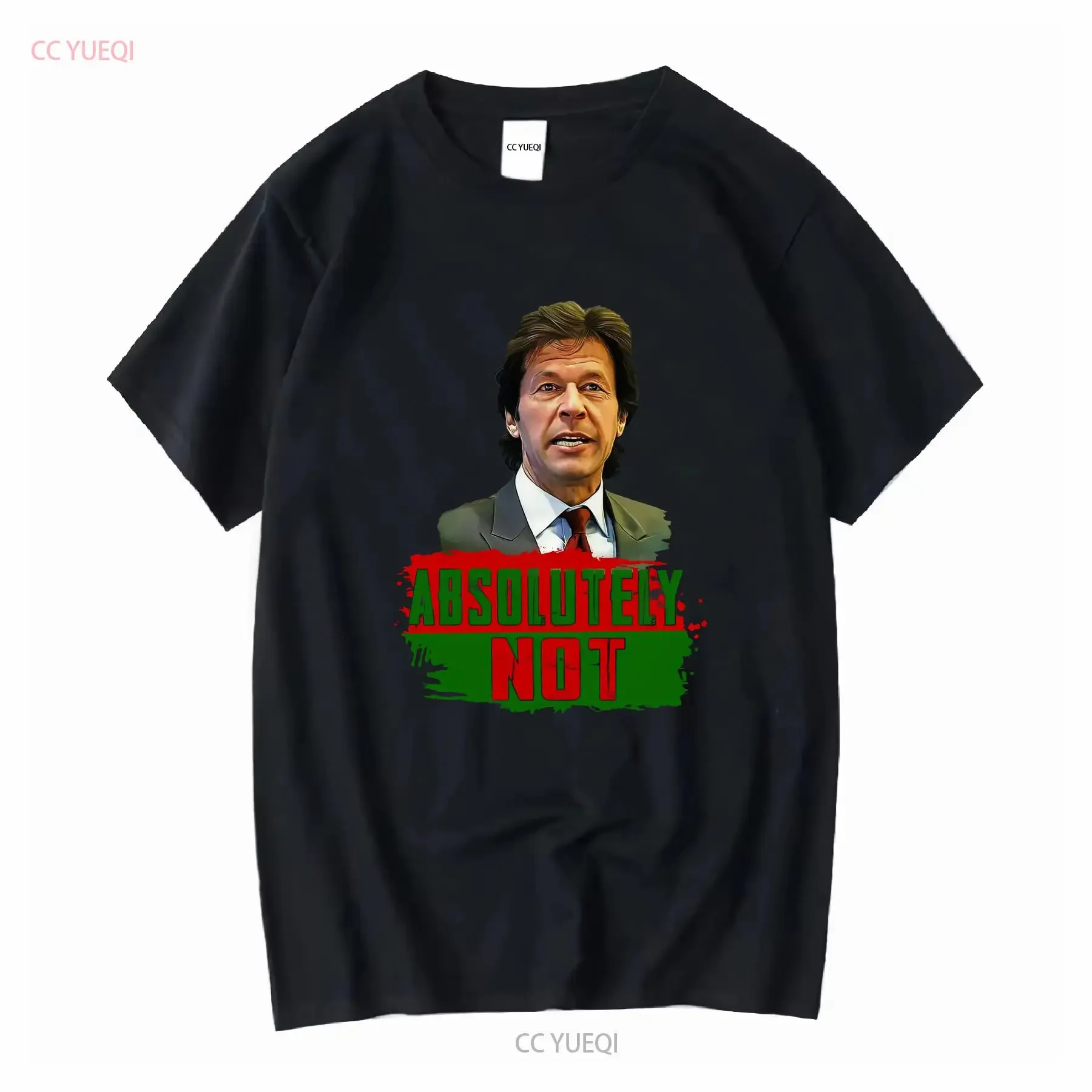 Imran Khan, politicien pakistanais, absolument pas un grand leader, t-shirt de travail pour adultes et enfants, manches longues ou courtes, vintage