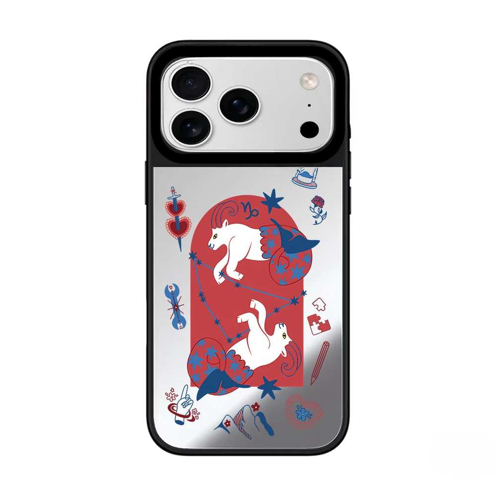 

Creative Constellation Mirror Magnetic Phone Case Cover for IPhone 17 16 15 14 13 Pro Max Case