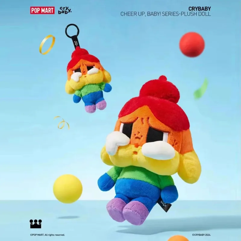 

POP MART Оригинальный продукт 15 см Cry Up Baby Series - Rainbow Cry Baby слепая коробка-сюрприз, милые подарки на день рождения или Рождество