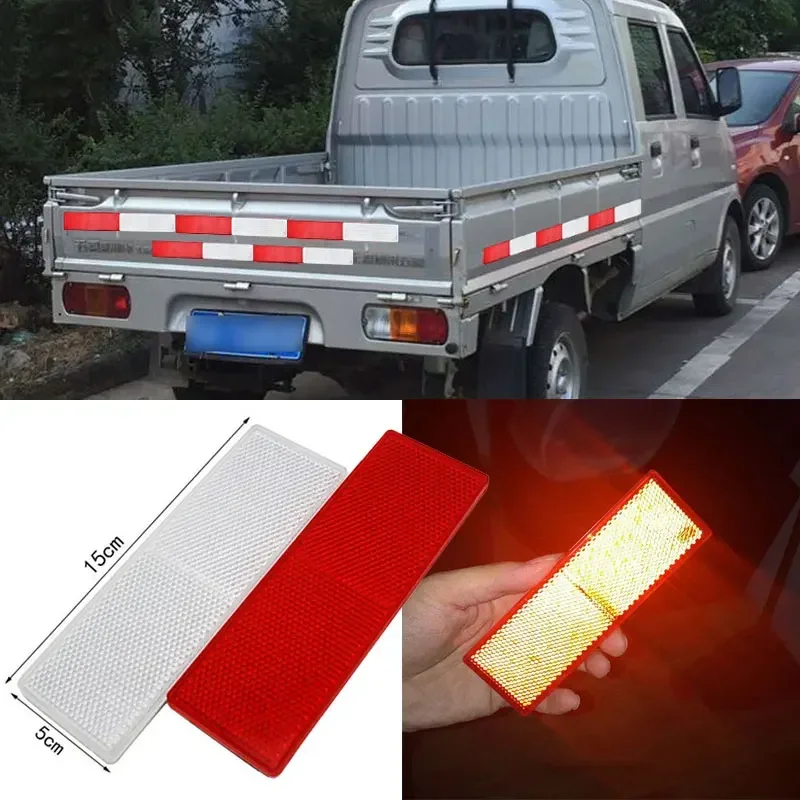 Car Night Reflective Warning Plate Stickers Truck Motorcycle Safety Warning Plate Reflector Sign Decals Car Accessories