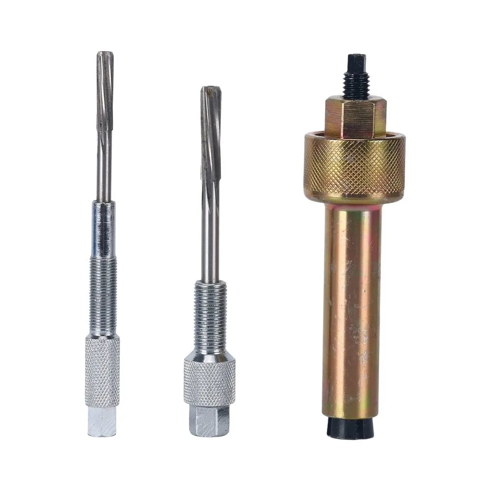 Slide Hammer Glow Pin Extractor System with 3-Piece Tool Configuration for Standard Automotive Glow Applications