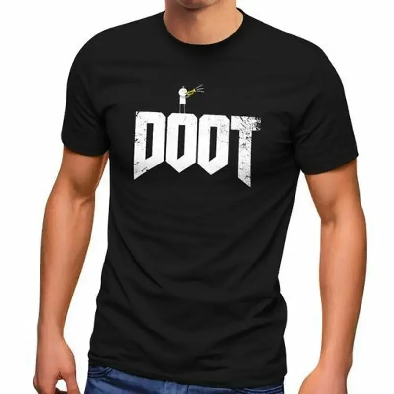 Mens TShirt Doot Parody Computer Game Video Game Ego Shooter Gift Gamer