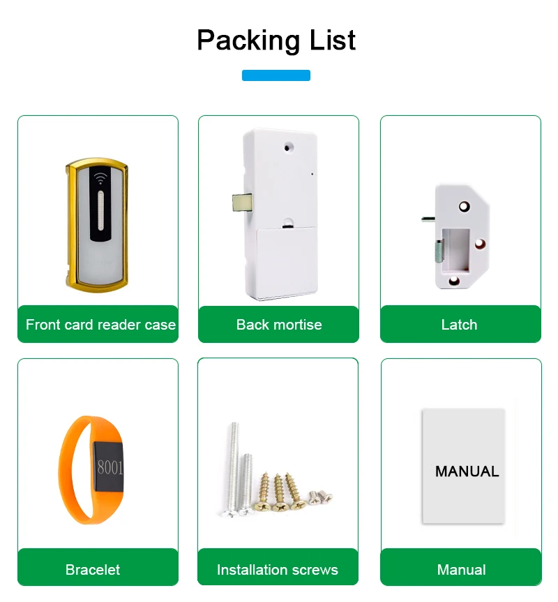 Schwimmbad-Smart-RFID-Kartenschrank-Schloss mit wasserdichten Armbändern – Detail 7
