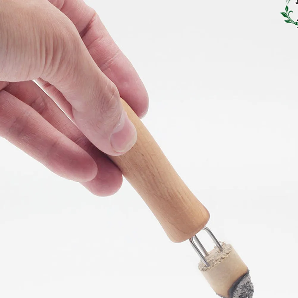 2Pcs Moxibustion Tool Extended Handle with Sharp Needle Efficient Burn Utilization Moxa Roll Extender Compact Size