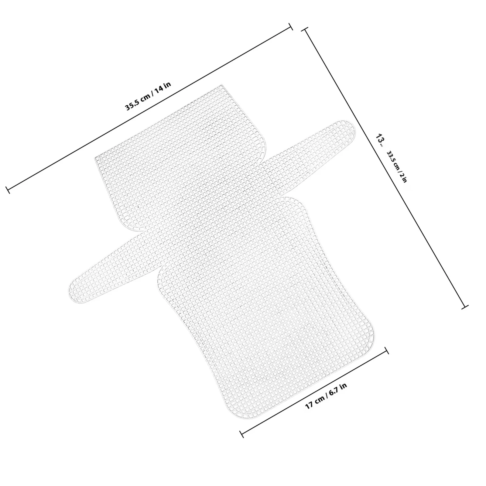 4 قطع من ألواح القماش البلاستيكية ذات التصميم الدقيق المطرزة مسبقًا للخياطة اليدوية وصياغة ورقة الشبكة البلاستيكية