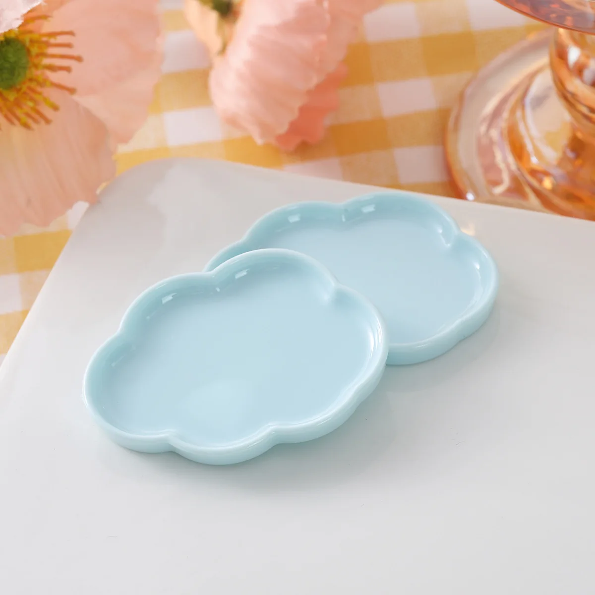 Dollhouse Miniature Dish Tray Model Photoprops Scenery Supplies Mini Plate Dishes Dessert Dish Mini Food Plates 20pc/lot view 4