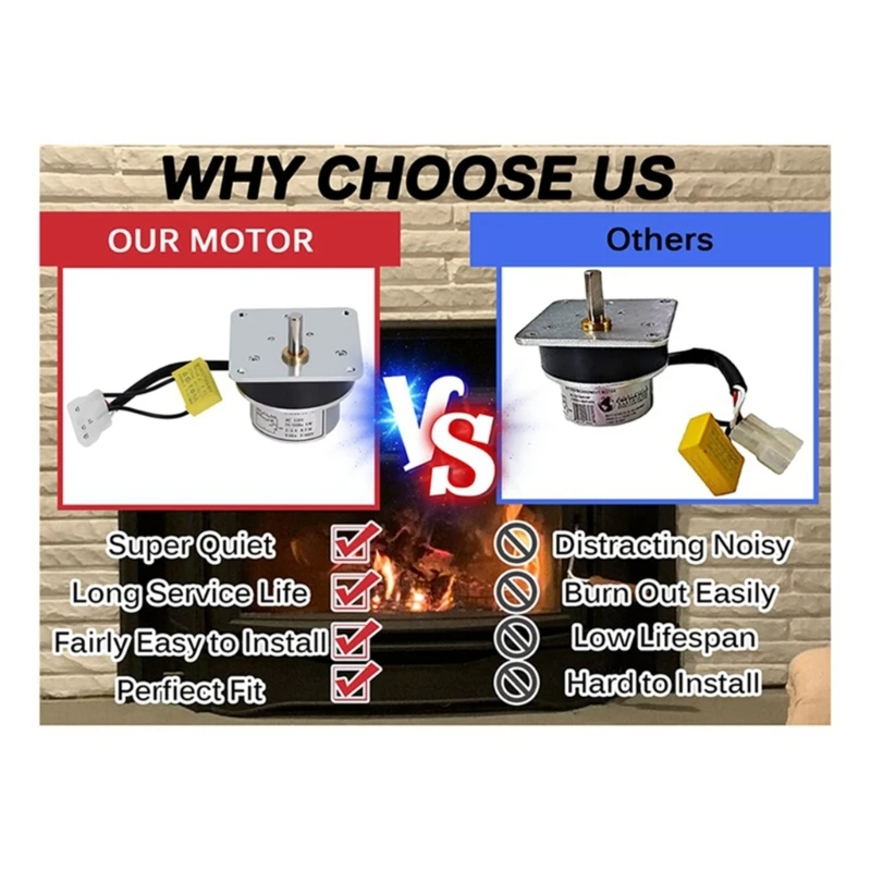 عملية هادئة 2.4 دورة في الدقيقة محرك تغذية أوجي 8124421 لموقد الحبيبات PS35 PS50 CAB50 دروبشيبينغ