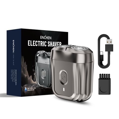 ENCHEN Mini6 2-Direction Flex Heads Electirc Shaver 100% Waterproof Up to 60-Min OF Cordless Shaving With Magnetic Cutter Head