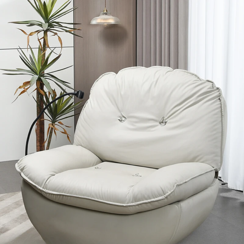 

Electric sofa lazy space single rocking chair rotary storage can lie and sleep single chair.