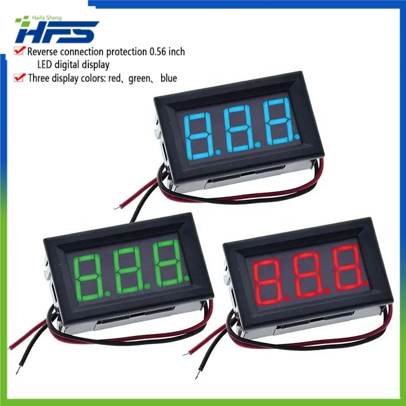 

0.56 Mini LED Digital Voltmeter Detector DC 4.5-30V 12V 24V Voltage Capacity Monitor Volt Panel Tester Meter For Motorcycle Car