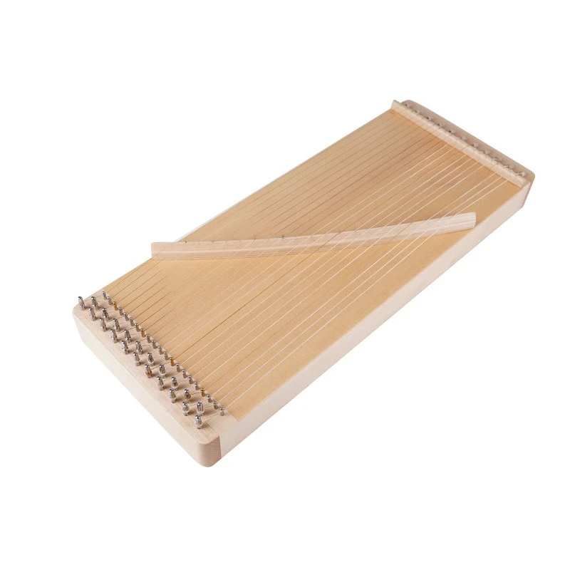 21 strings playing small guzheng, guzheng piano practice finger device, solid wood small zheng for beginners