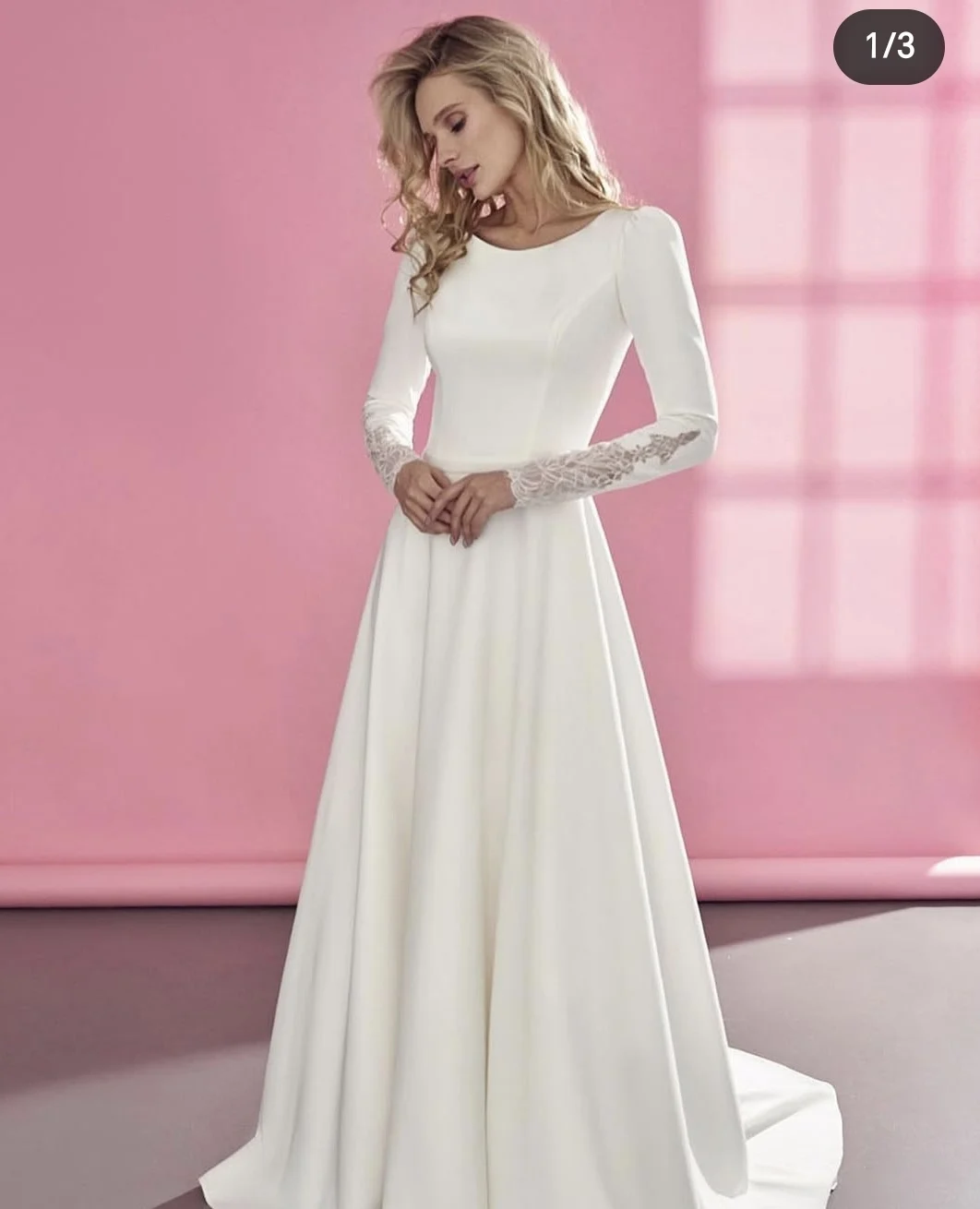 

Customize To Measures 2025 A-Line Wedding Dress Lace Appliques Floor Length Lace Appliques Bridal Gowns vestidos de novia Button